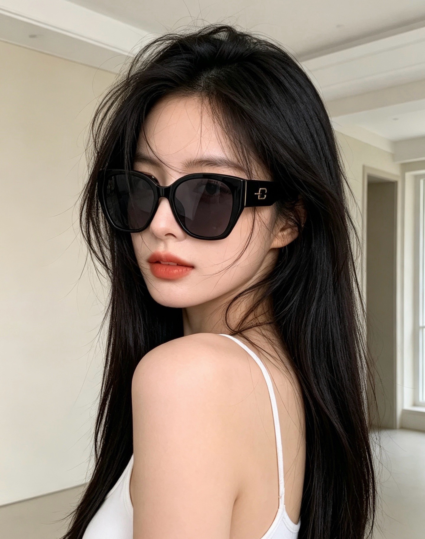 🆕  🔺 【GUCCI-偏光太阳镜】开春新款 潮流爆款 时尚方框偏光太阳镜 高品质 佩戴舒适 网红潮款墨镜 女士高清偏光