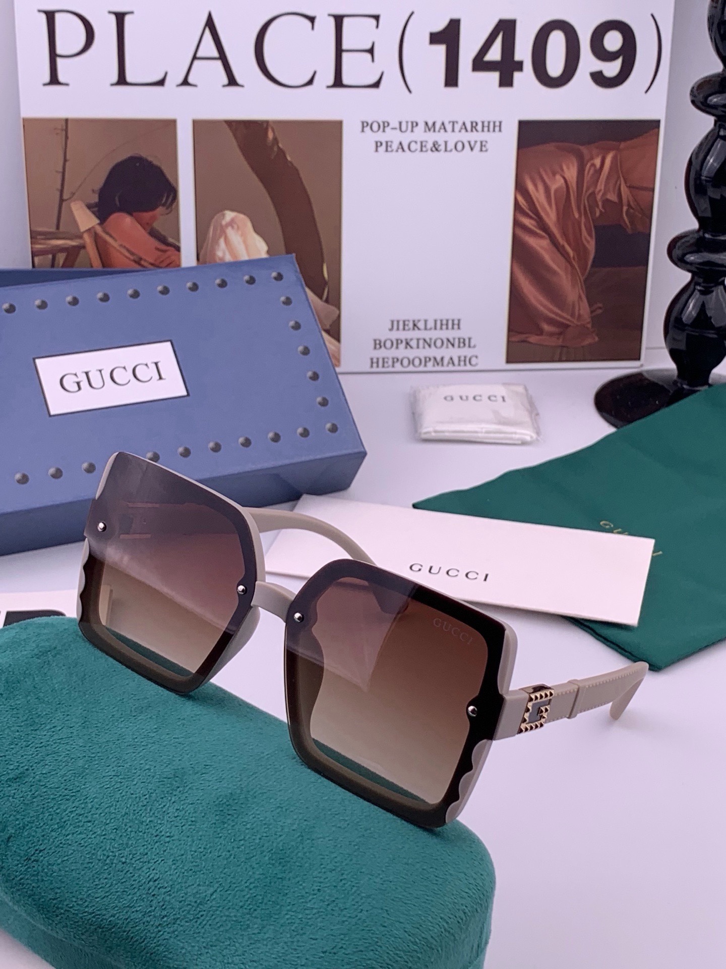 🆕  新款！新款出货！ 女士高清加厚偏光太阳镜🕶️ 🎉💍新款GUCCI偏光太阳镜[得意]开车驾驶镜时尚墨镜💐💐🌸世界顶级