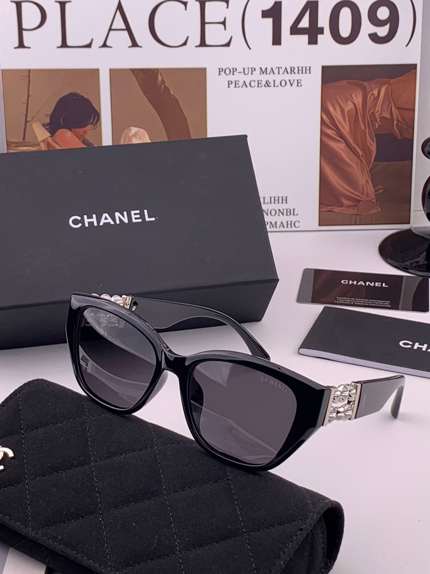 🆕 🔺CHANEL🔻官方早春新款，众多明星同款[色]香奈儿‼️‼️新款偏光墨镜 ，🌈🌈宝丽来超清偏光太阳镜🔝🔝型号：CH