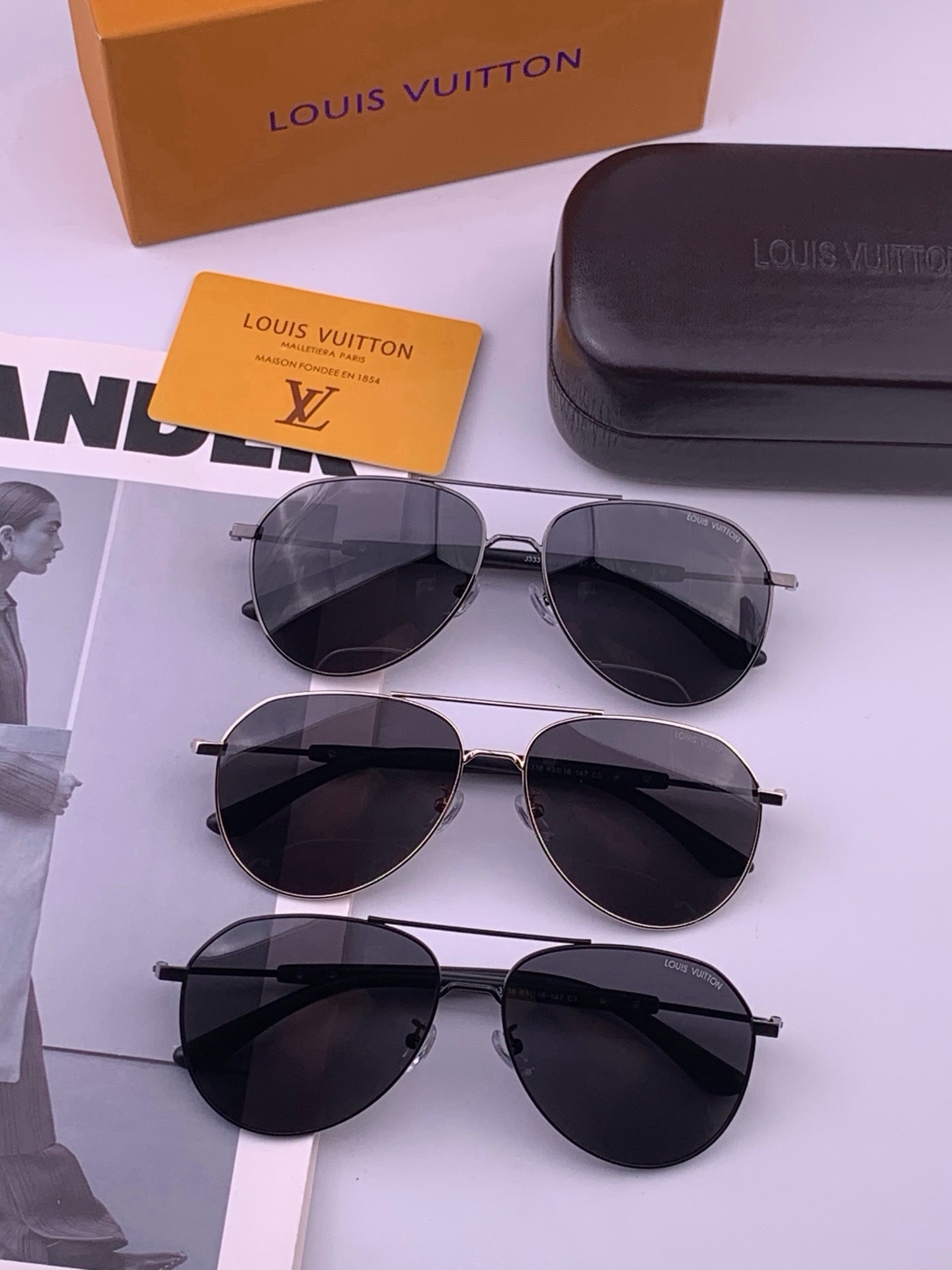 🆕   LV 🔥  高品质男女款墨镜   👍 进口宝丽来偏光镜片  🔥蛤蟆镜 开车钓鱼都可 🔥百搭显瘦墨镜韩版男士飞行员