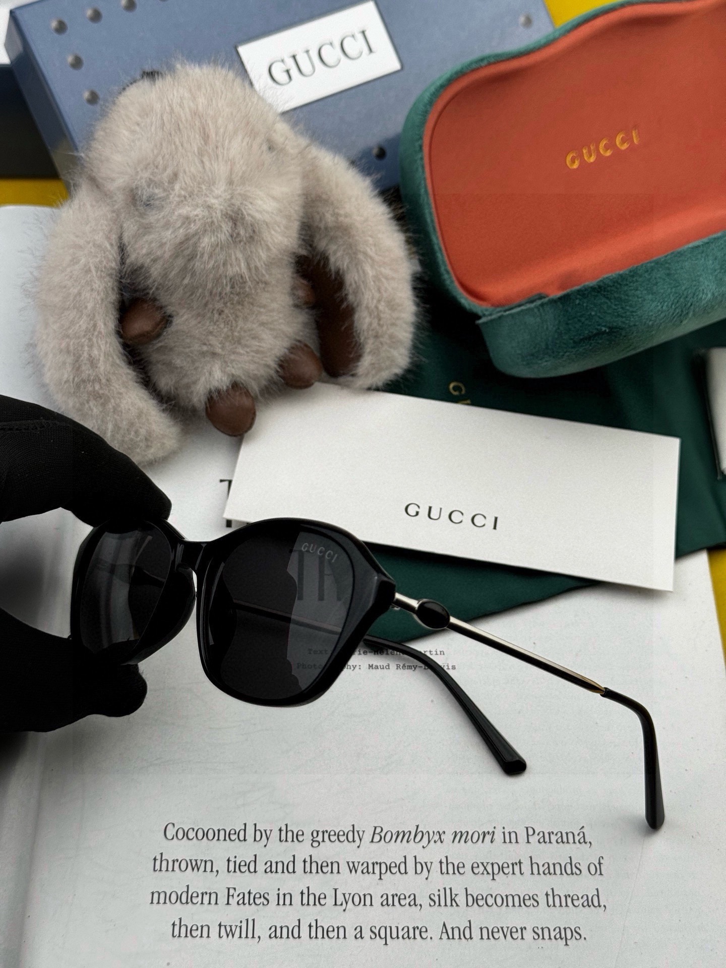 🆕 🔺 【GUCCI】开春新款 潮流爆款 时尚方框偏光太阳镜 高品质 佩戴舒适 网红潮款墨镜 型号：G5906 