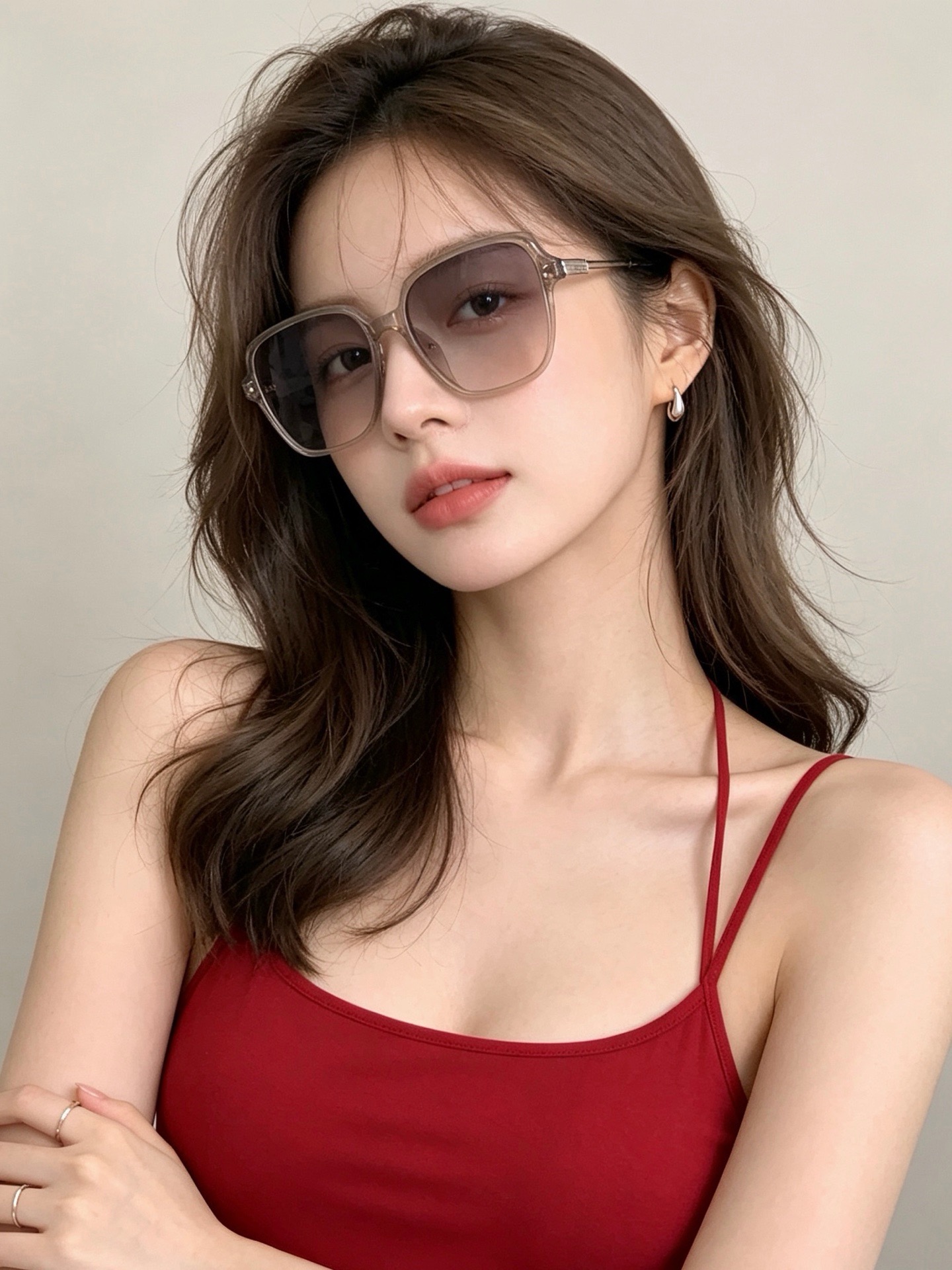 🆕 🔺 【GUCCI】开春新款 潮流爆款 时尚方框偏光太阳镜 高品质 佩戴舒适 网红潮款墨镜 女士高清尼龙偏光太阳镜🕶️