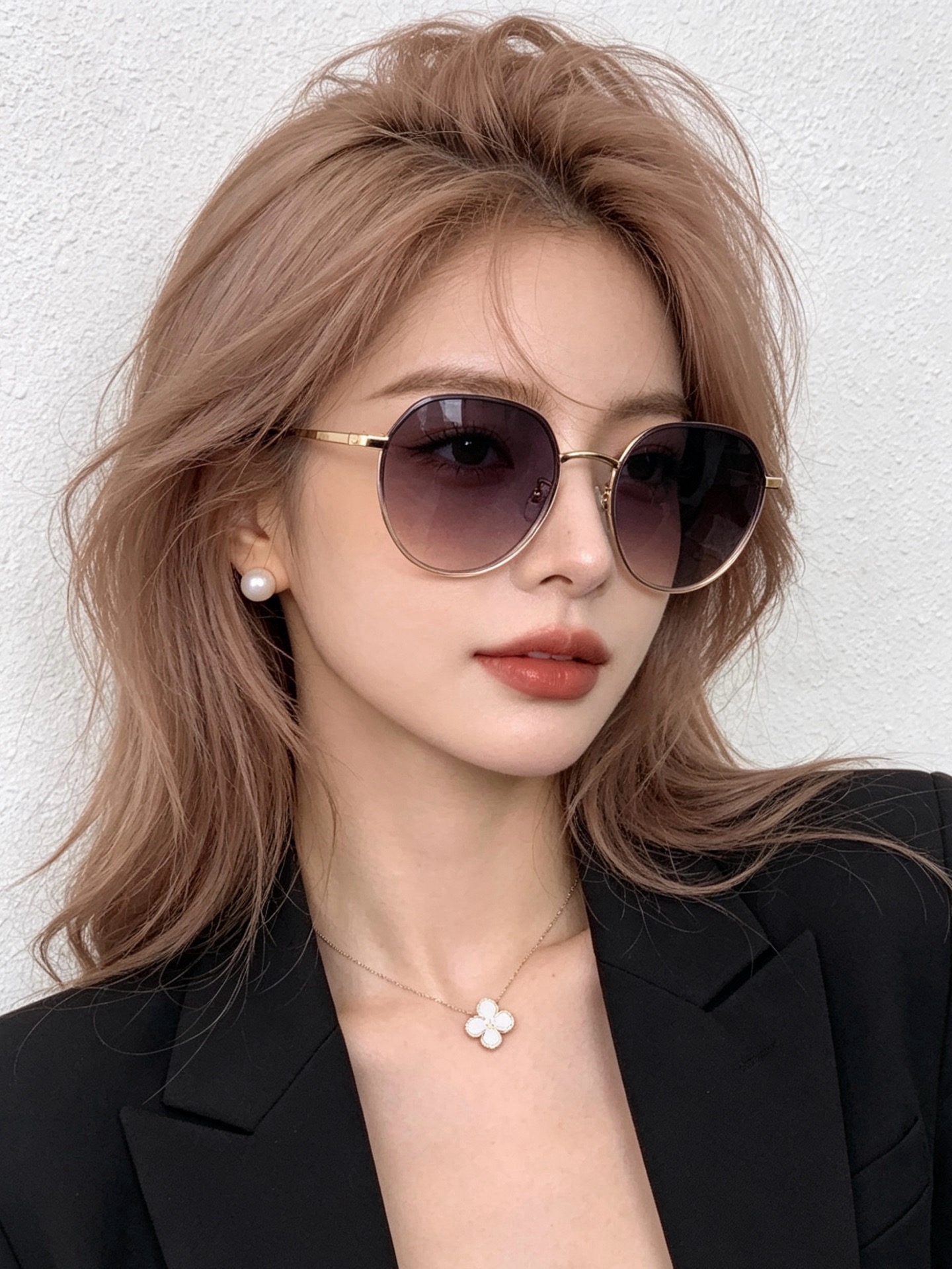 🆕  🔺 【GUCCI-偏光太阳镜】开春新款 潮流爆款 时尚圆框偏光太阳镜 高品质 佩戴舒适 网红潮款墨镜 女士高清偏光