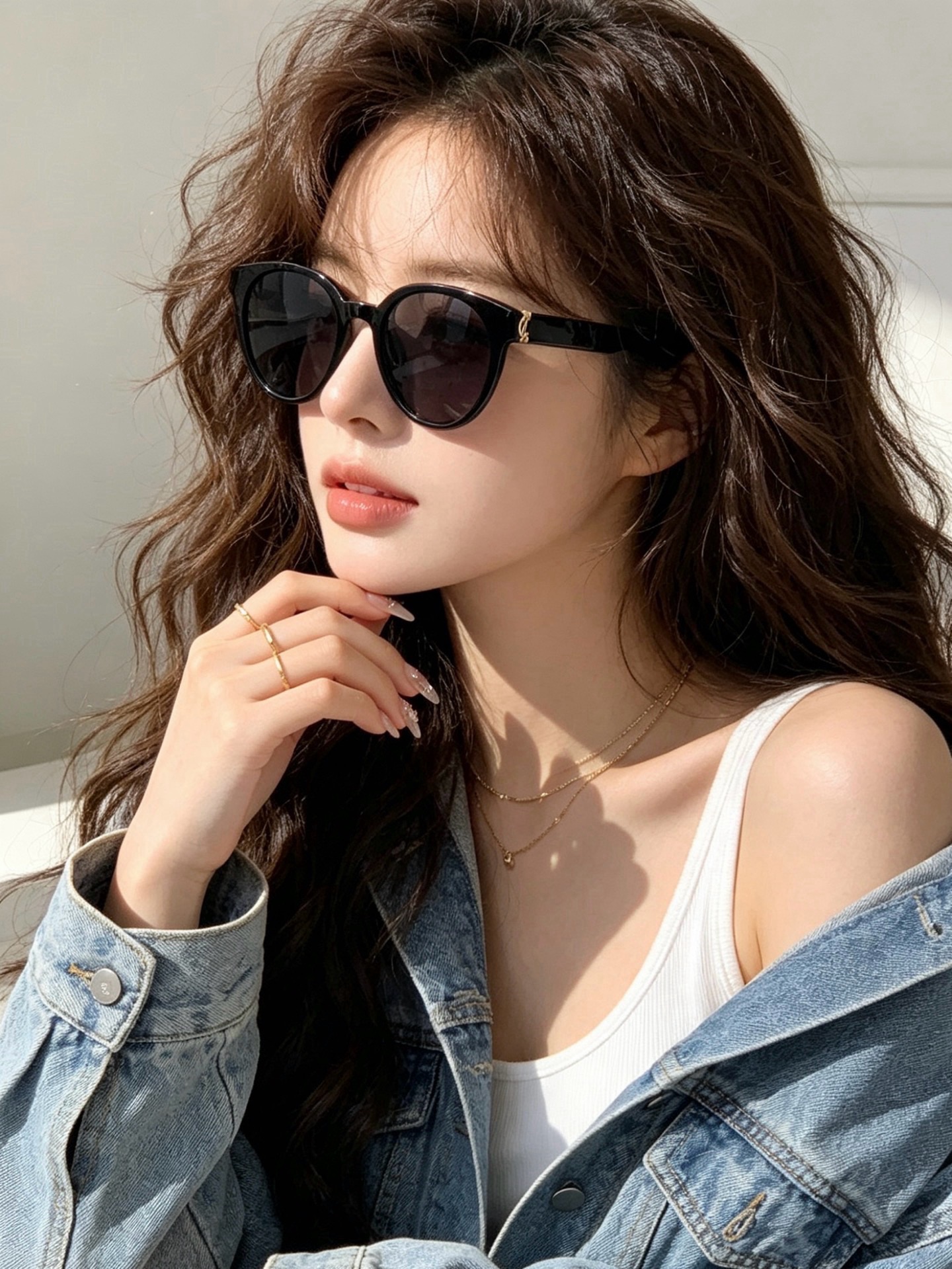 🆕 👑 【新款】🕶🔝🔝🔝🎁🎁🎁时尚百搭 超显脸小 佩戴舒适品牌:Ysl 圣罗兰 💎  材质:  加厚偏光镜片型号：477