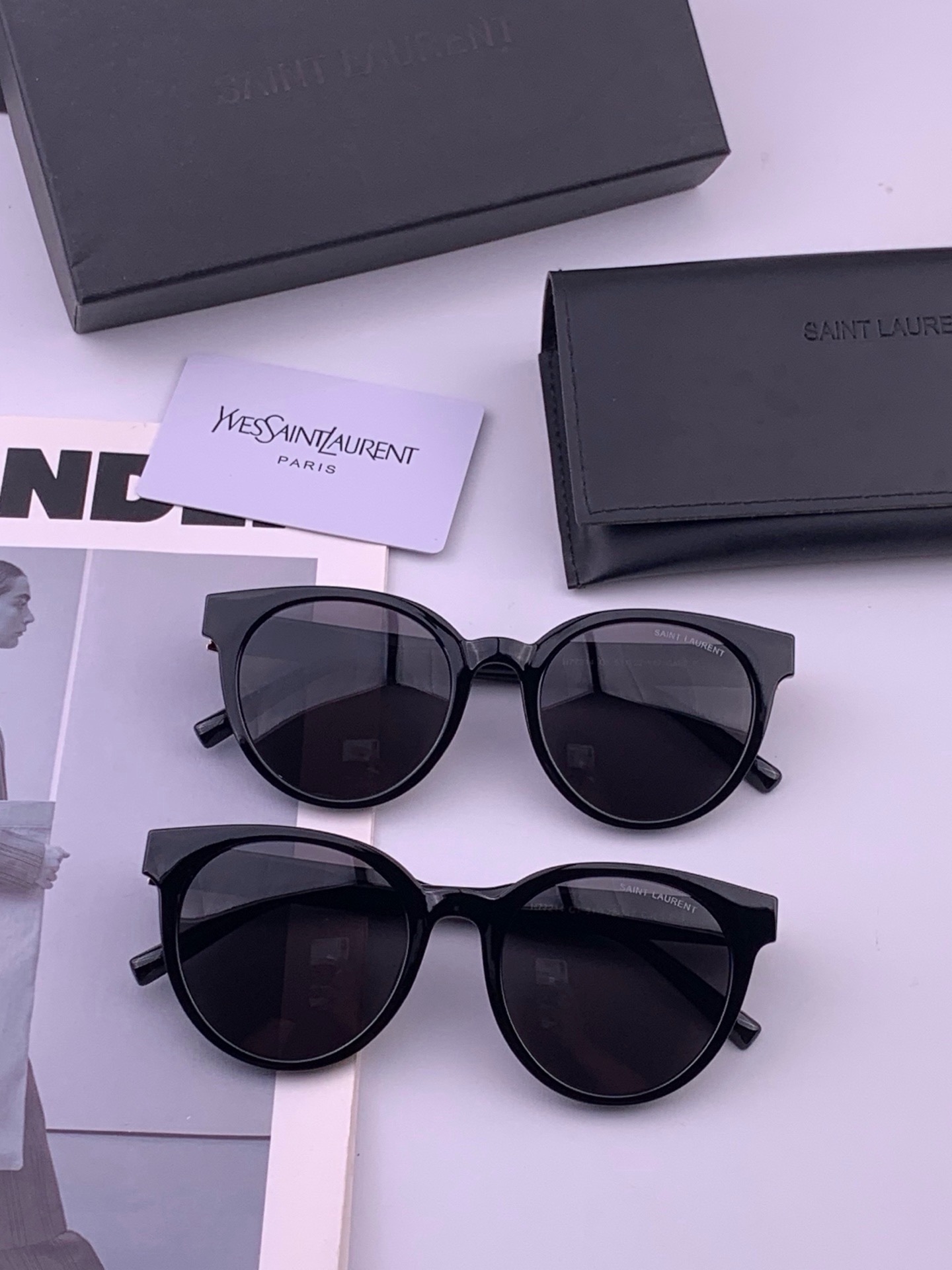 🆕 👑 【新款】🕶🔝🔝🔝🎁🎁🎁时尚百搭 超显脸小 佩戴舒适品牌:Ysl 圣罗兰 💎  材质:  加厚偏光镜片型号：477