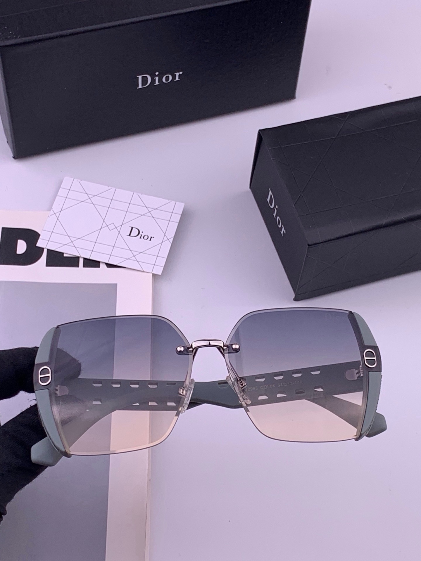 🆕  🔺 【DIOR-迪奥】开春新款 潮流爆款 时尚方框太阳镜 高品质 佩戴舒适 网红潮款墨镜 女士高清太阳镜🕶️ 🎉高