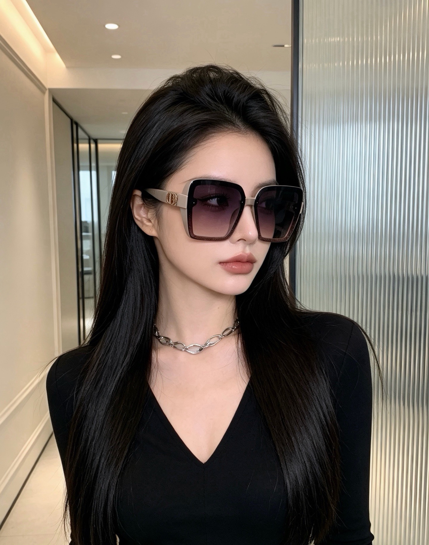 🔺 【DIOR-迪奥】开春新款 潮流爆款 时尚方框偏光太阳镜 高品质 佩戴舒适 网红潮款墨镜 女士高清加厚偏光太阳镜🕶️