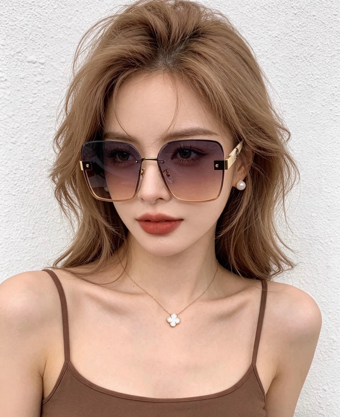 🔺 【香奈儿】开春新款 潮流爆款 时尚方框太阳镜 高品质 佩戴舒适 网红潮款墨镜 女士高清加厚偏光太阳镜🕶️ 🎉高品质T