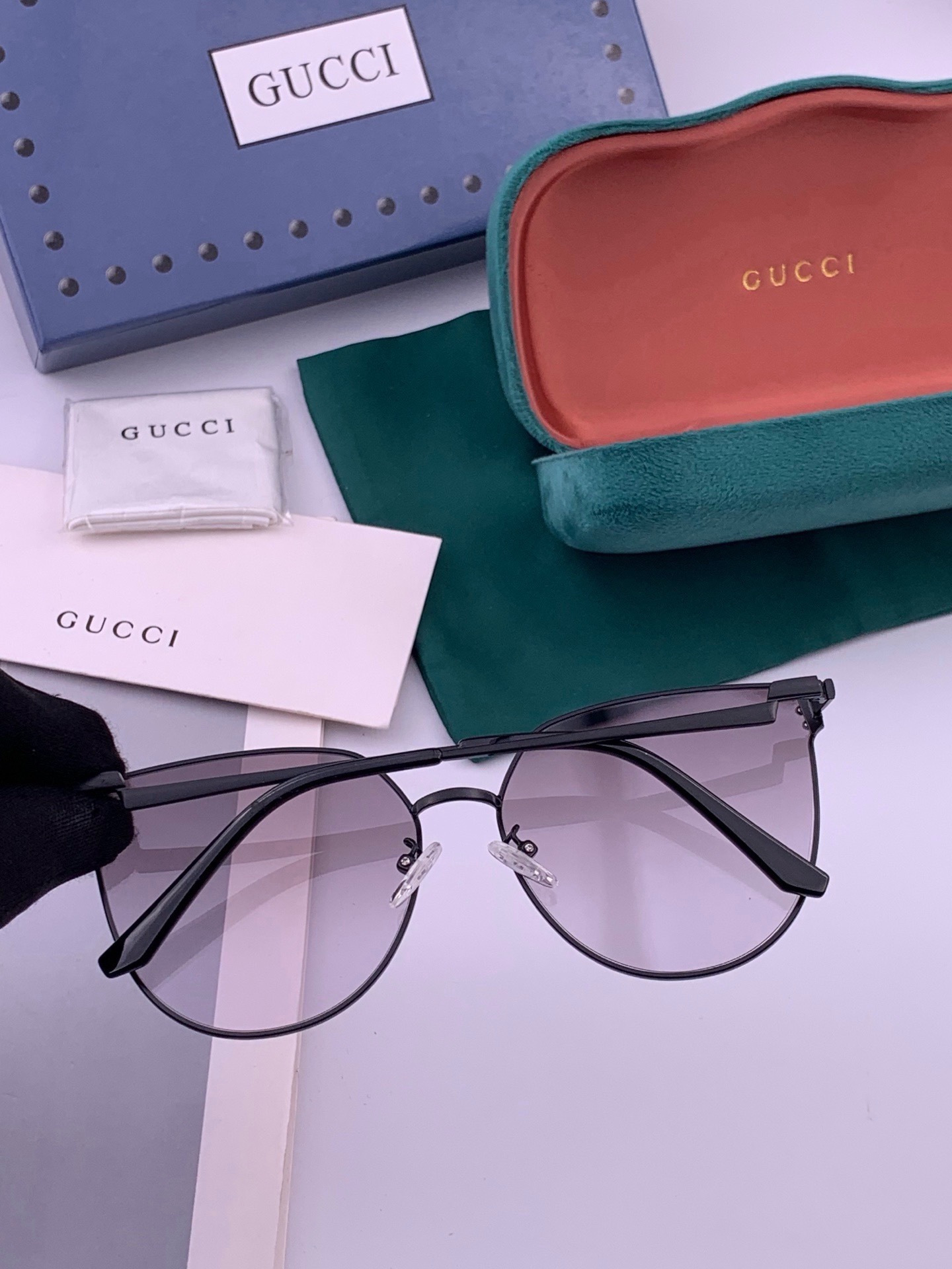 🔺 【GUCCI】开春新款 潮流爆款 时尚太阳镜 高品质 佩戴舒适 网红潮款墨镜 型号：G3660