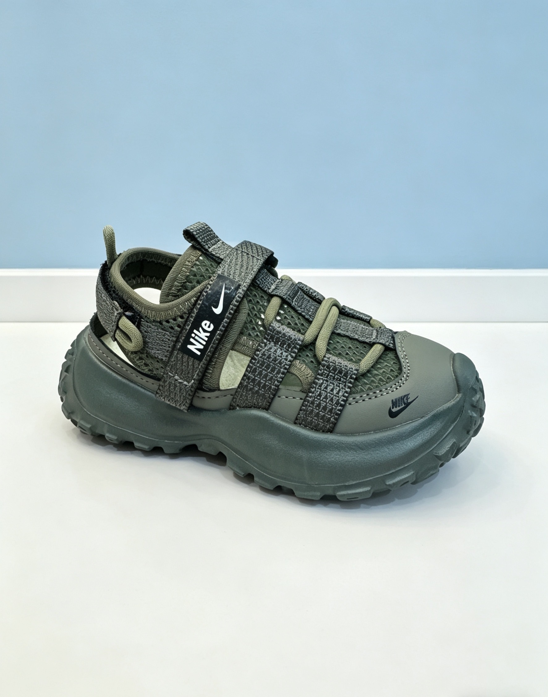 NO:770179,,26-37 Nike's latest 2026...[Color][Color] Workwear style Military green trendy and cool children's sandals Boys and girls Velcro toe summer breathable mesh outdoor shoes Soft sole non-slip versatile, Nike sandals, sandals,19860909,26-37 耐克2026最新款...[色][色]工装风 军绿色潮酷儿童凉鞋 男女童魔术贴包头夏季透气网眼户外鞋 软底防滑百搭,耐克凉鞋,sandals,,Children's
