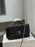 Buying Replica
 Chanel Handbags Crossbody & Shoulder Bags Set With Diamonds Cowhide Fall/Winter Collection Lady Chains