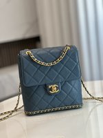 Chanel High
 Bags Backpack Cowhide Vintage Chains