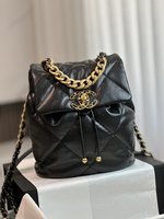 AAAA
 Chanel Wholesale
 Bags Backpack Black Gold Sheepskin Fall/Winter Collection Fashion Chains