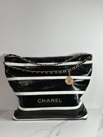 Chanel Bags Handbags Black White Openwork Cowhide Spring/Summer Collection