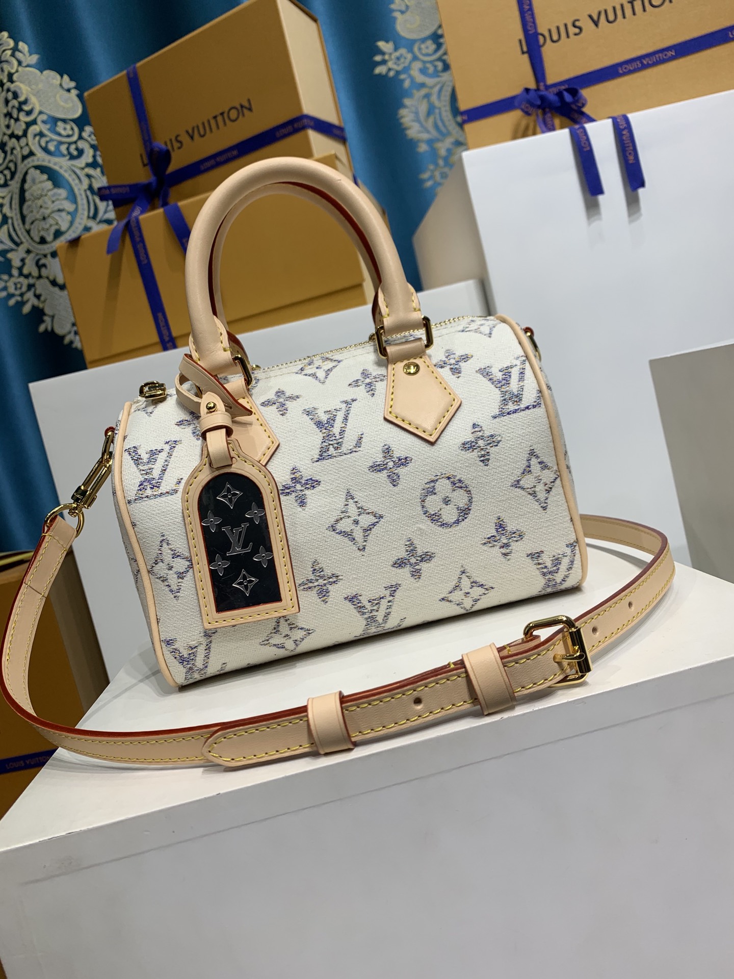 Louis Vuitton LV Speedy Bags Handbags Fabric M24709