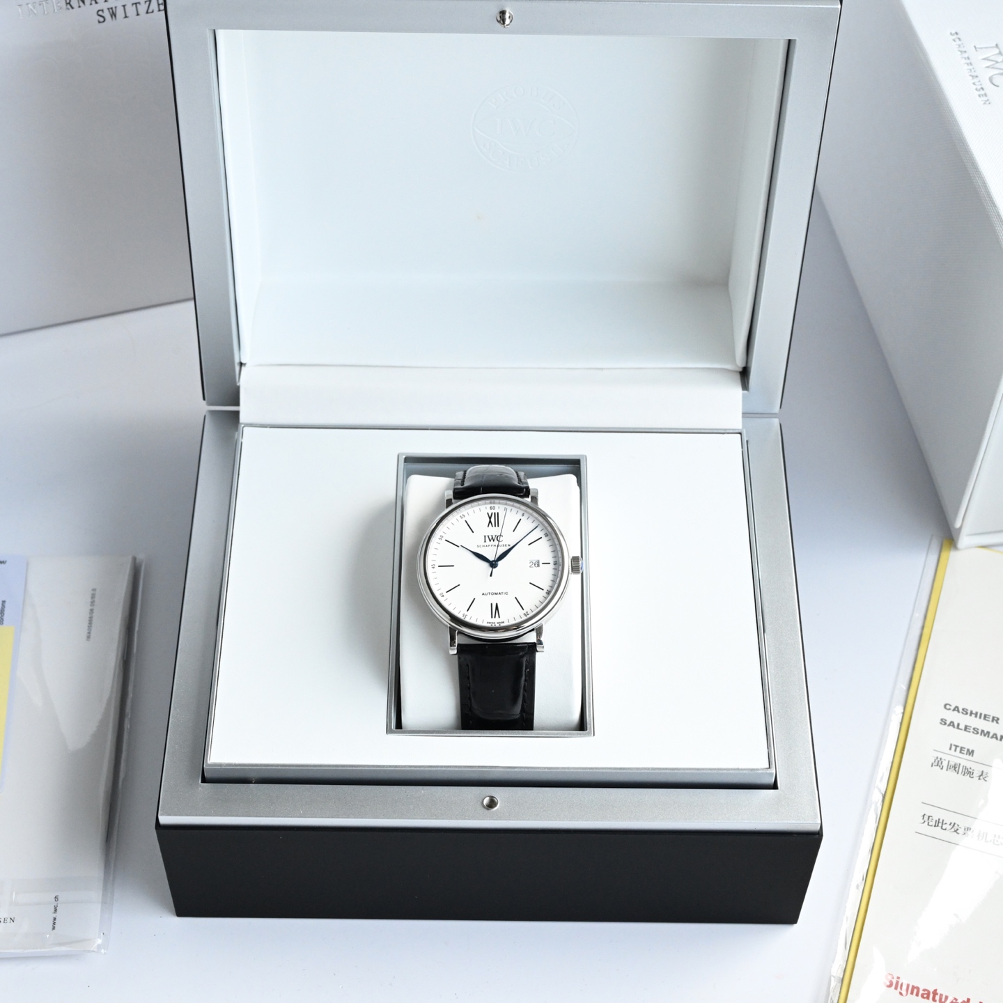 NO:393510,White disc blue needle,19860909白盘蓝针,,Watch