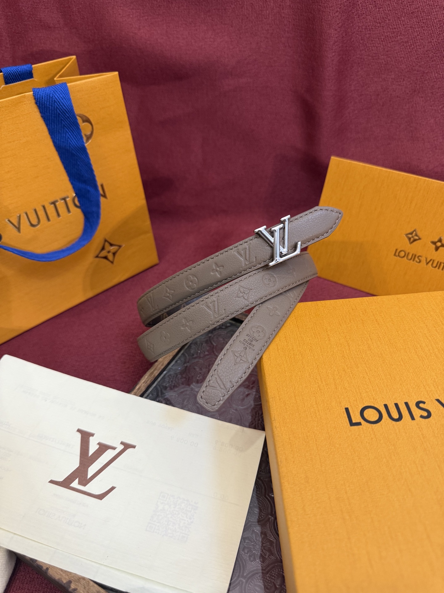 Louis Vuitton Flowergram Reversible Monogram Empreinte Leather Belt - 20mm