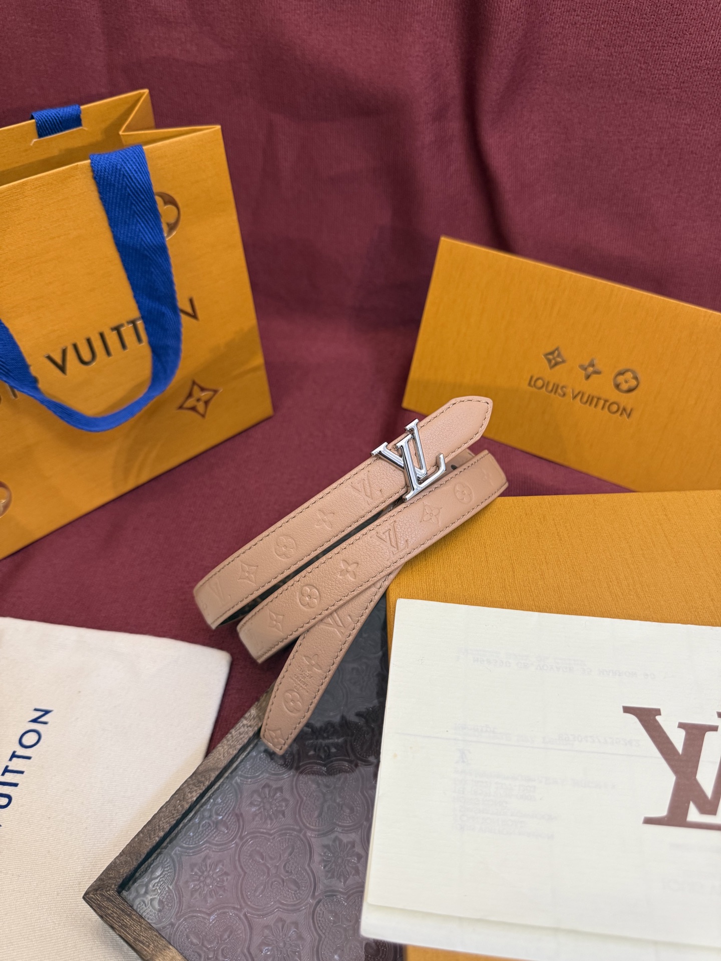 Louis Vuitton Flowergram Reversible Belt 20mm Monogram Canvas & Leather