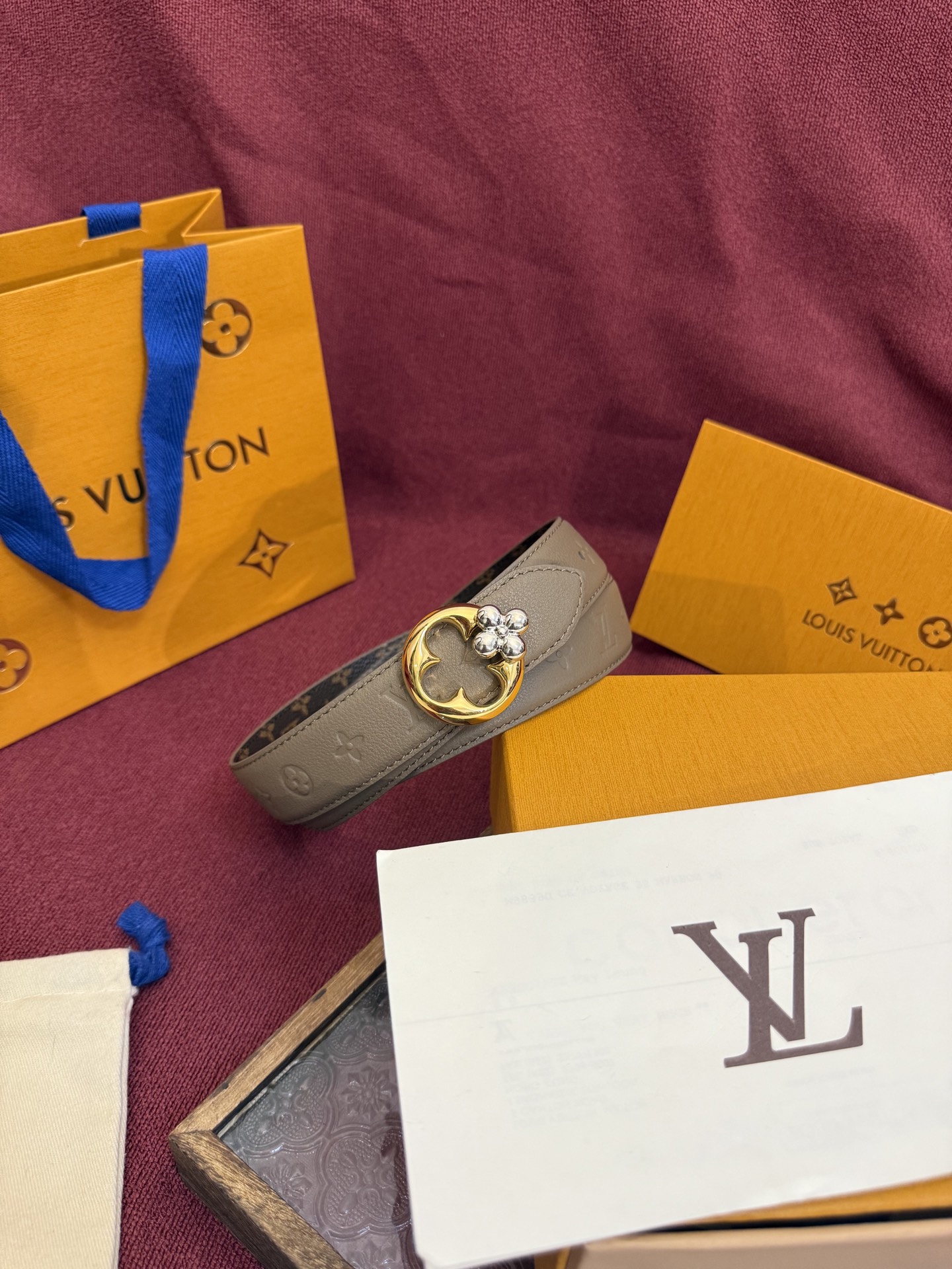 Louis Vuitton 3.0cm Reversible Leather Belt with Iconic Buckle