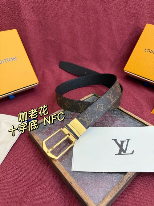 Louis Vuitton LV Initiales 35mm Reversible Monogram Leather Belt