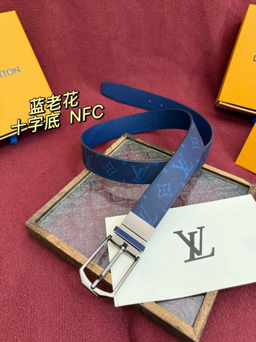 Louis Vuitton LV Initiales 35mm Reversible Monogram Shadow Leather Belt