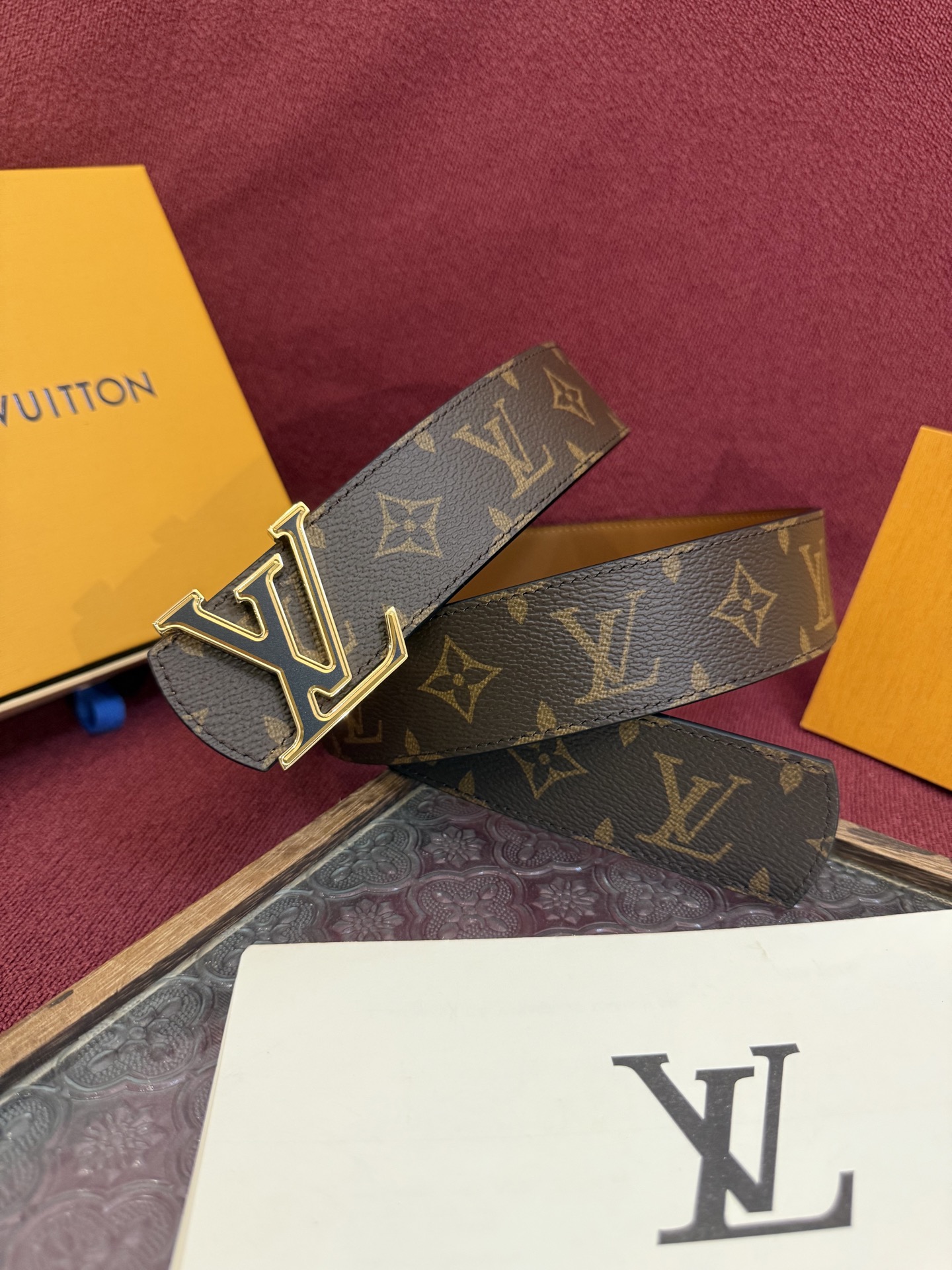Louis Vuitton Dimension Reversible Belt - Monogram Canvas & Metal Buckle