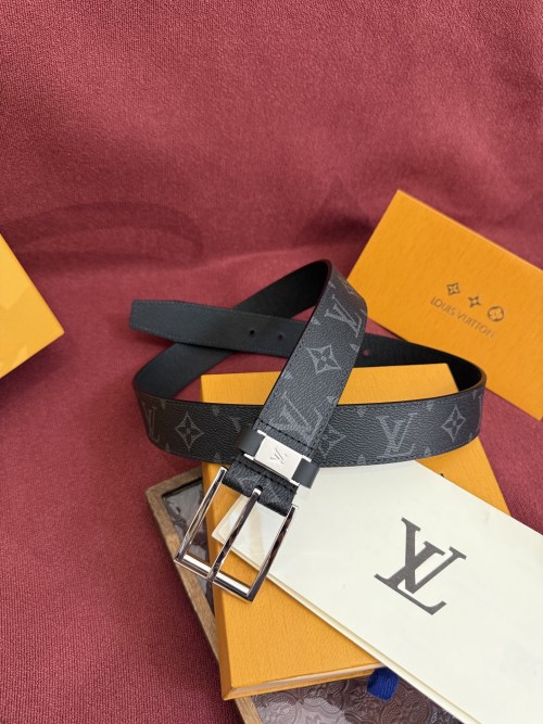 Louis Vuitton LV 3.5 Belt - Monogram Print Leather - Modern Style 1 Louis Vuitton LV 3.5 Belt - Monogram Print Leather - Modern Style