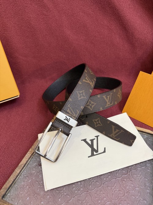 Louis Vuitton LV Initiales 35mm Monogram Belt - Modern Style & Versatile 1 Louis Vuitton LV Initiales 35mm Monogram Belt - Modern Style & Versatile