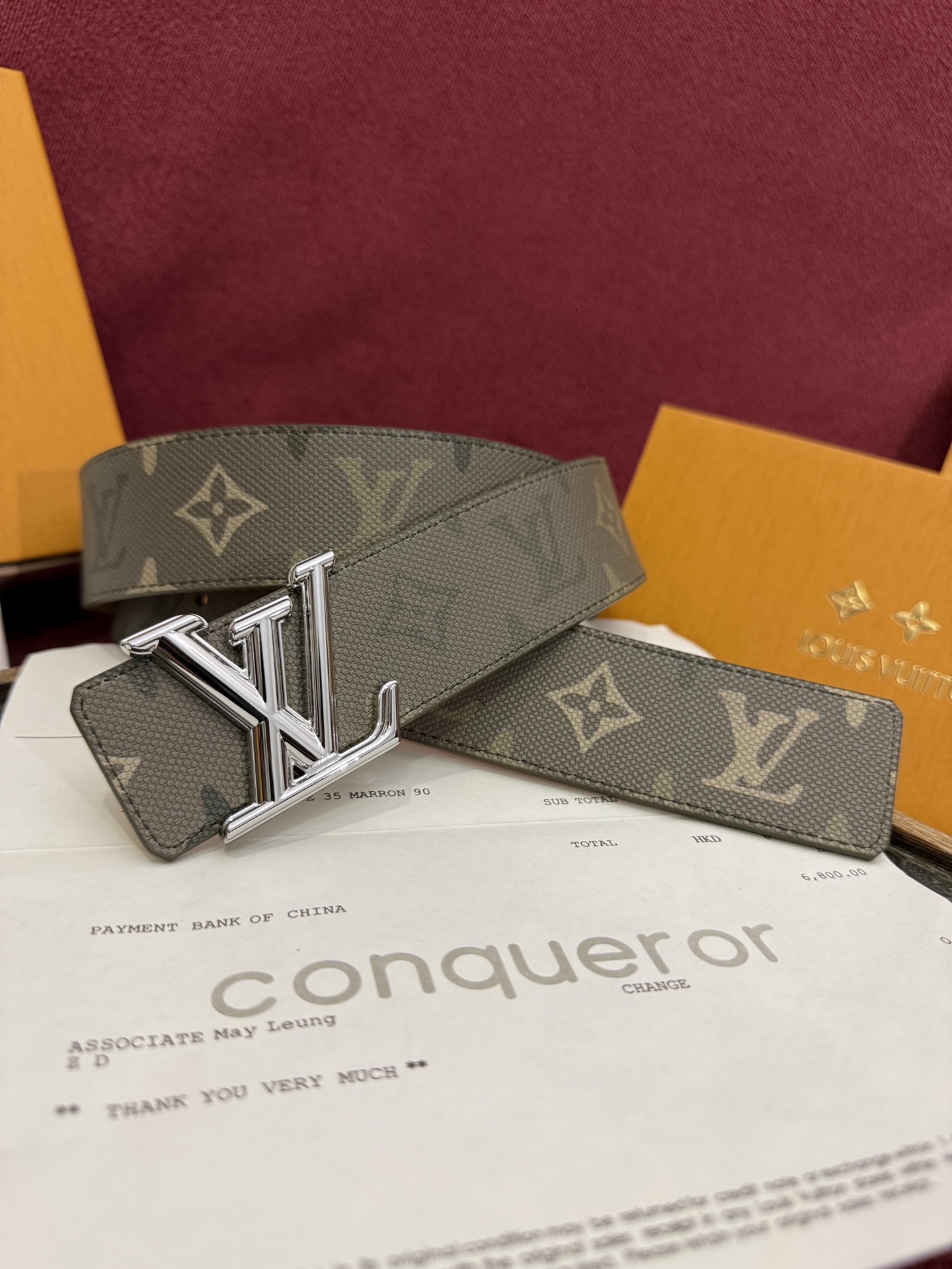 Monogram SurPlus涂层帆布表带，LV Initials Monogram SurPlus 