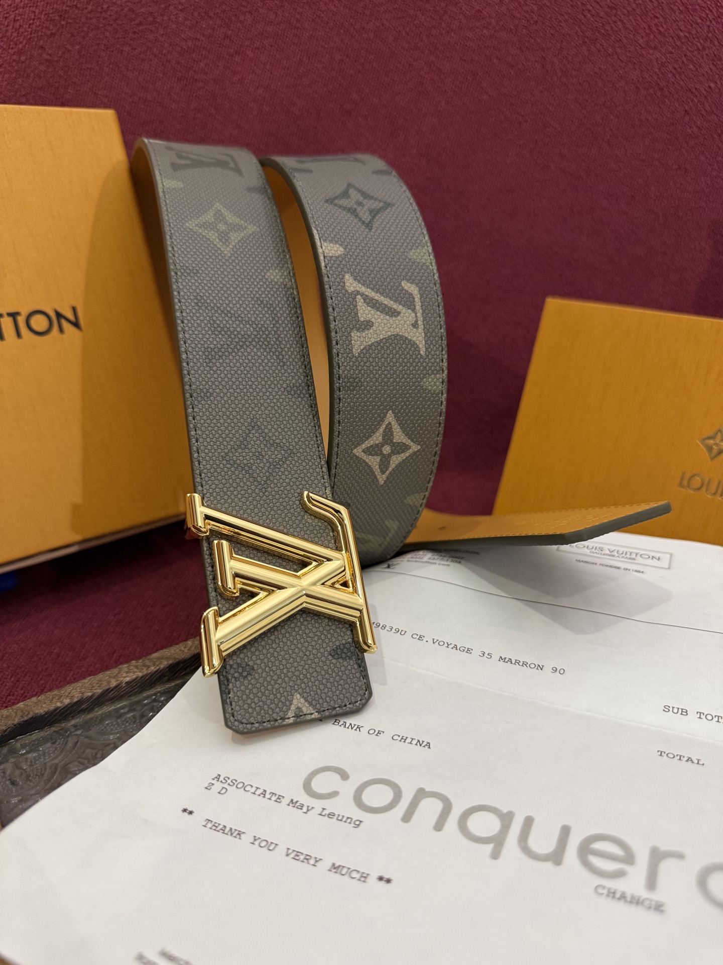 Monogram SurPlus涂层帆布表带，LV Initials Monogram SurPlus 