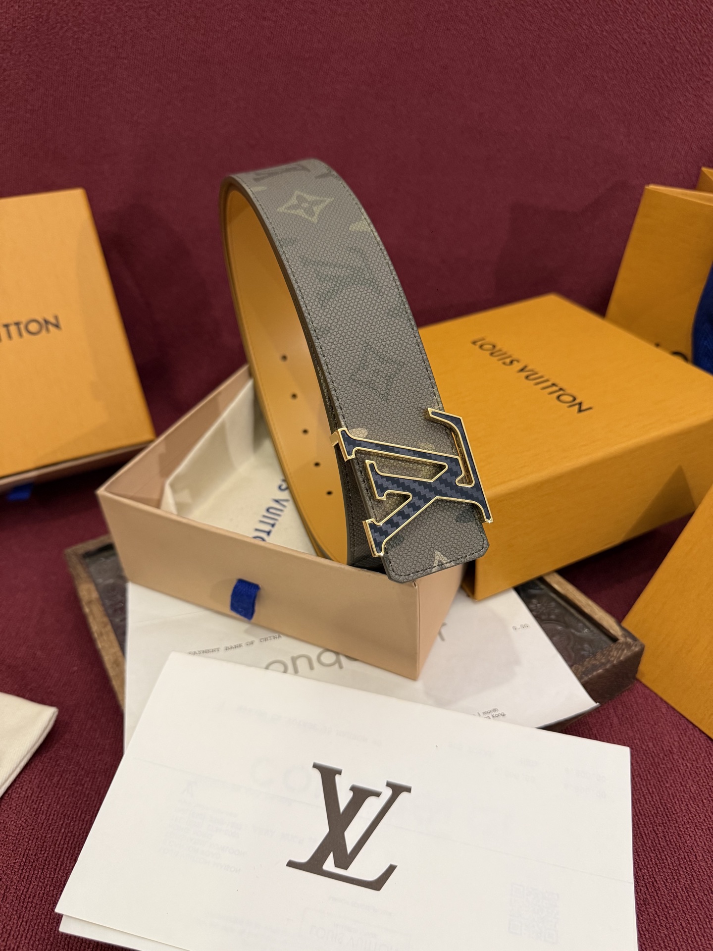 Monogram SurPlus涂层帆布表带，LV Initials Monogram SurPlus 