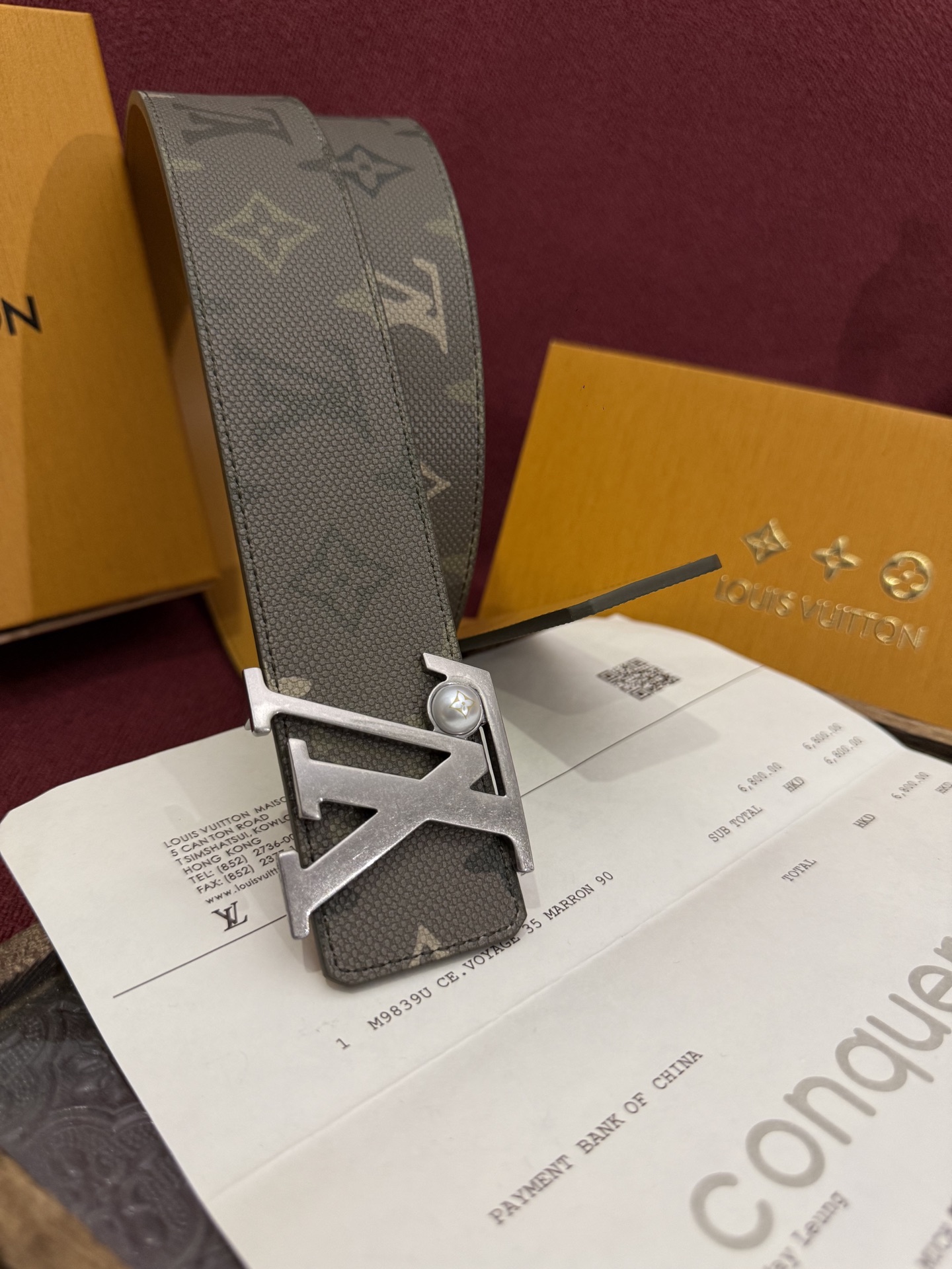 Monogram SurPlus涂层帆布表带，LV Initials Monogram SurPlus 