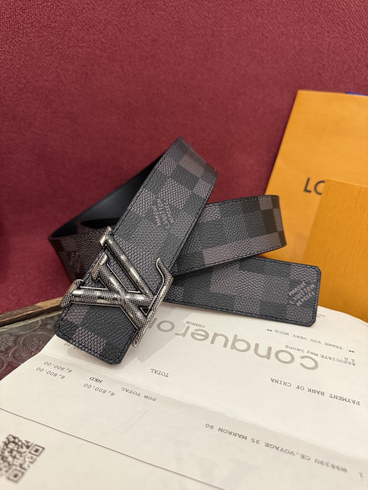 精选原单腰带【Lv路易威登】全套包装/宽度3.8cm