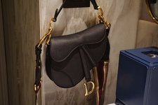 Dior Saddle Handbags Saddle Bags Black Embroidery