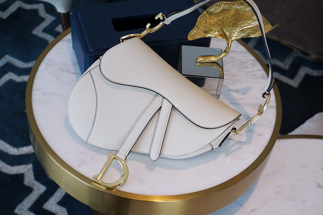 Dior Saddle Saddle Bags White