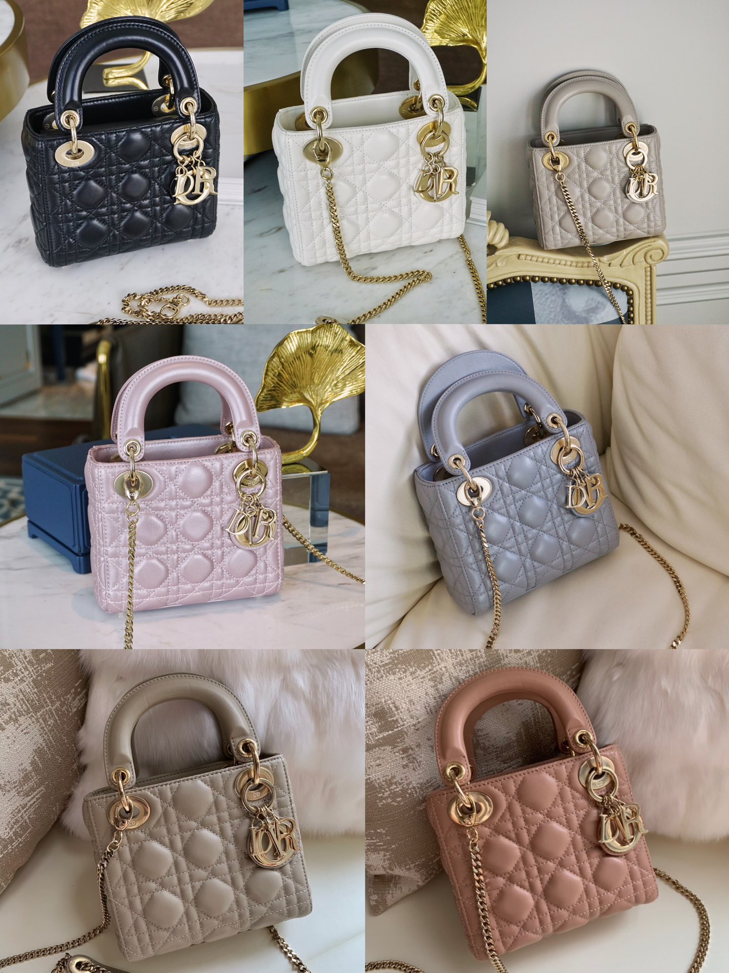 Dior Lady Handbags Crossbody & Shoulder Bags sell Online
 Sheepskin