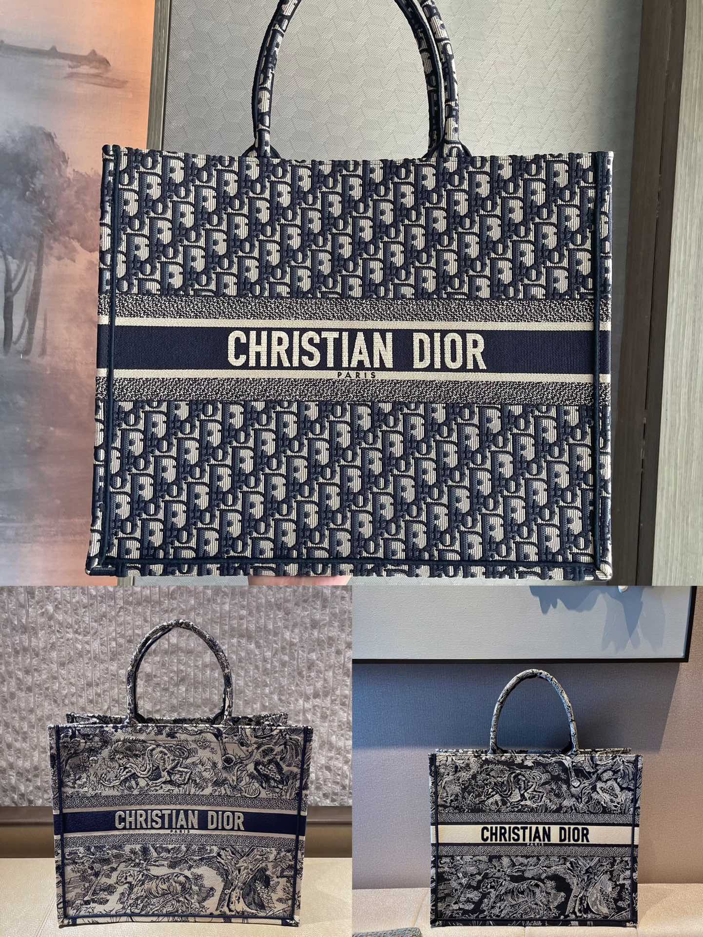 Dior Book Tote Handbags Tote Bags