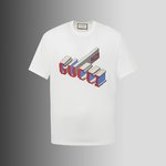 Gucci Clothing T-Shirt Printing Unisex Cotton Spring/Summer Collection