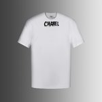 Chanel AAA+
 Clothing T-Shirt Printing Unisex Cotton Spring/Summer Collection