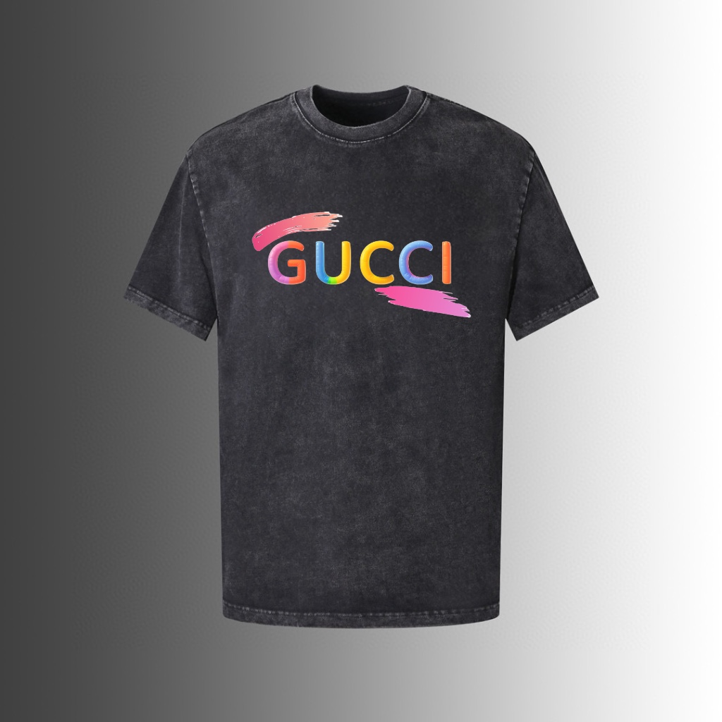 Gucci Clothing T-Shirt Printing Unisex Cotton Spring/Summer Collection Short Sleeve