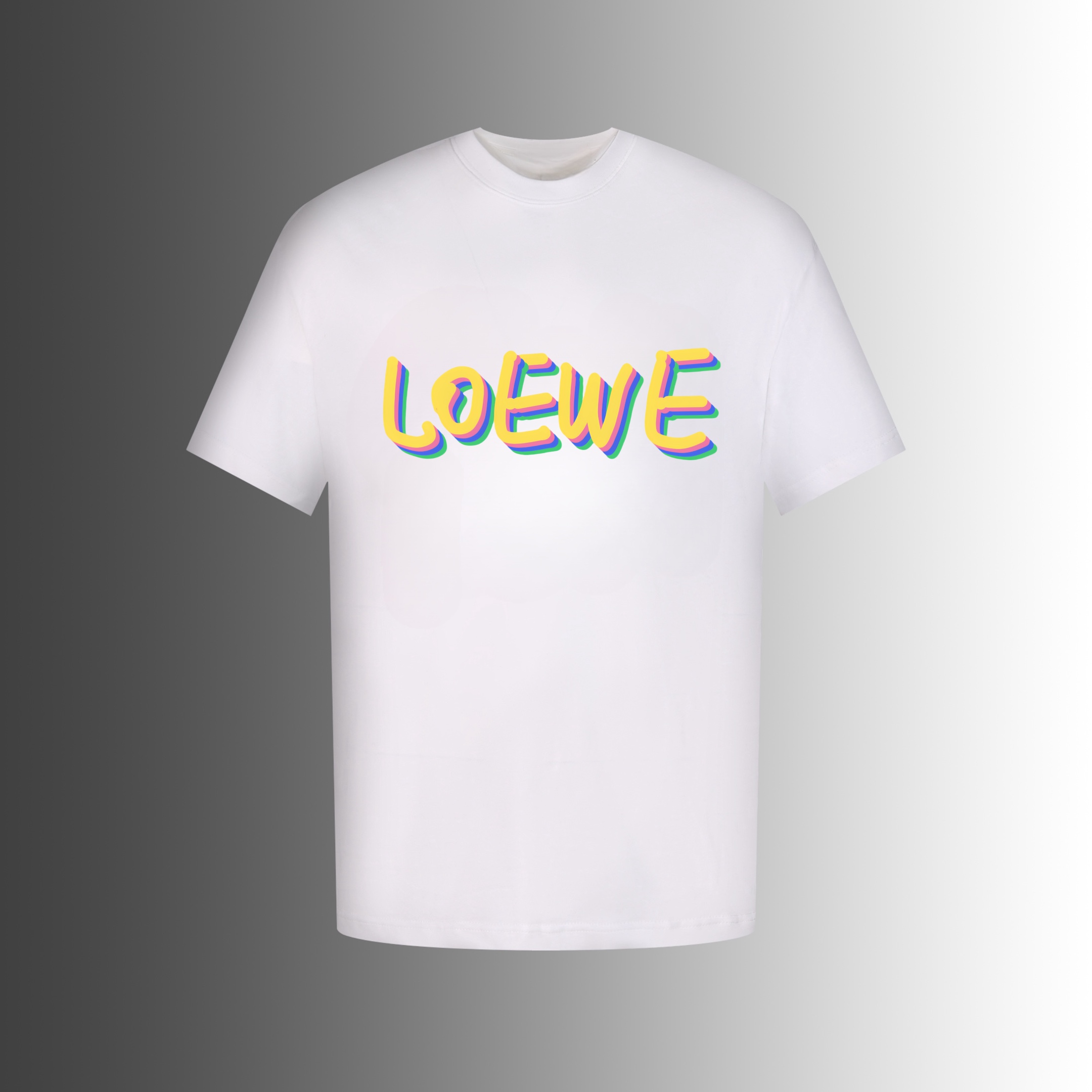 Loewe Clothing T-Shirt Printing Unisex Cotton Spring/Summer Collection Short Sleeve