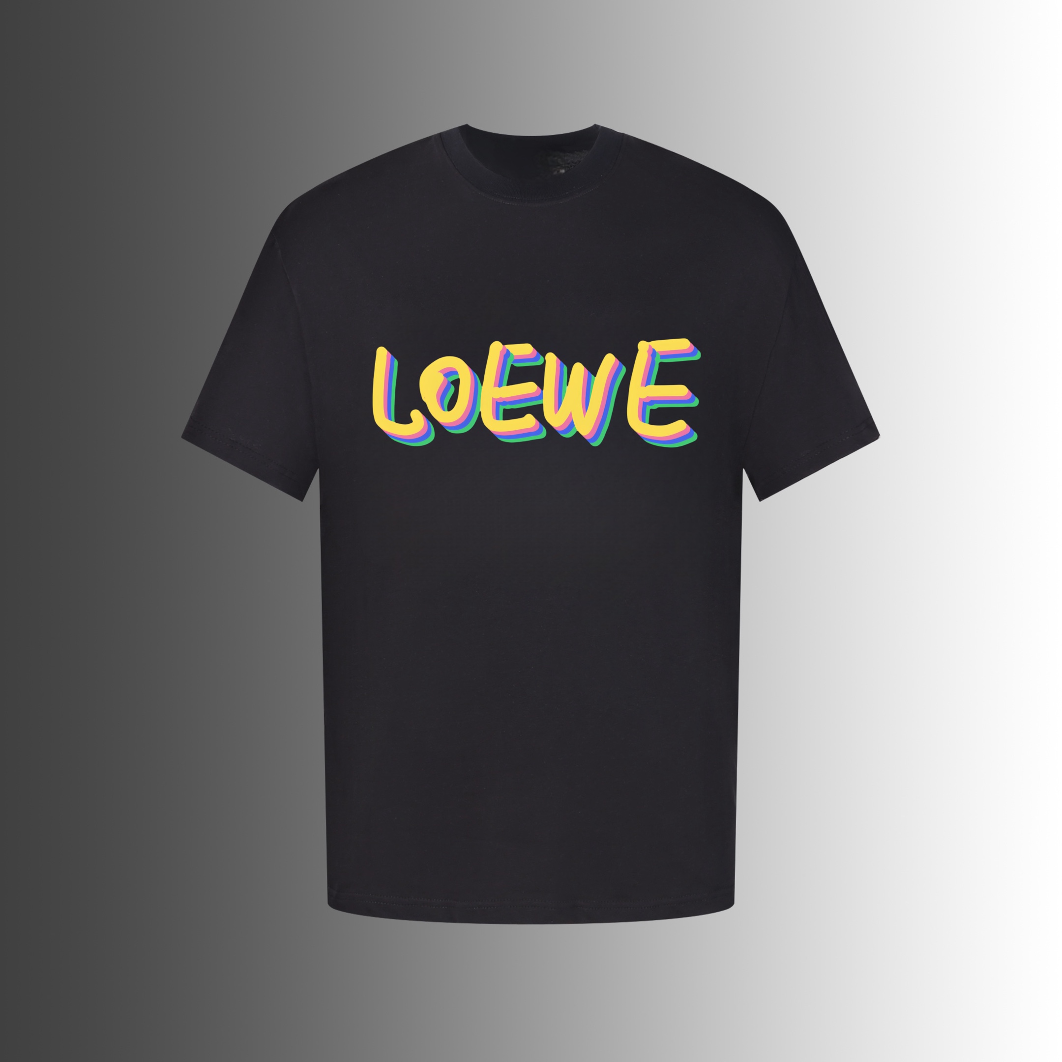 Loewe Clothing T-Shirt Printing Unisex Cotton Spring/Summer Collection Short Sleeve