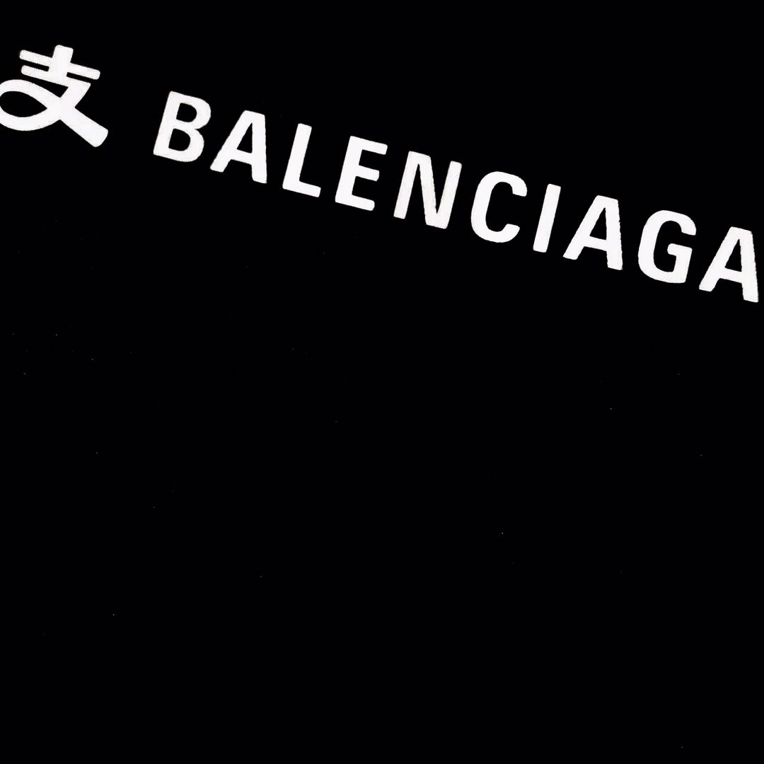 Balenciaga/巴黎世家X支付宝联名24ss走秀款徽标字母短袖T恤