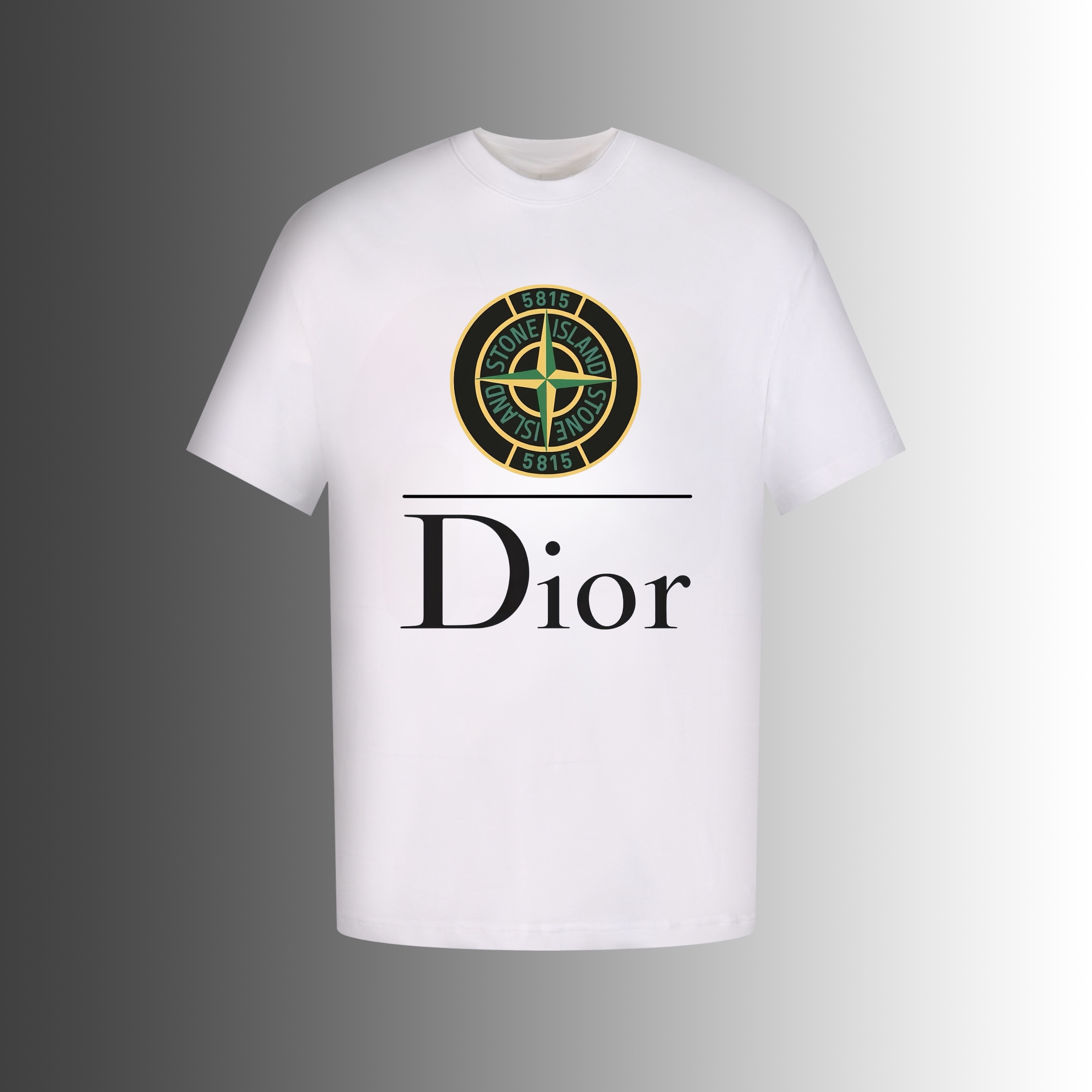 Dior Clothing T-Shirt Printing Unisex Cotton Spring/Summer Collection Short Sleeve