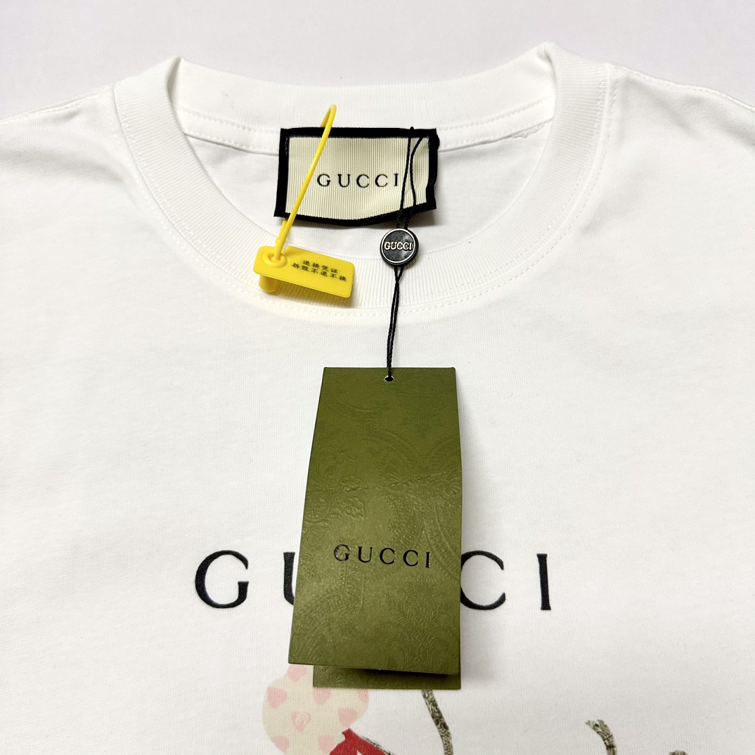 Gucci/古驰24ss 园丁苹果树短袖T恤