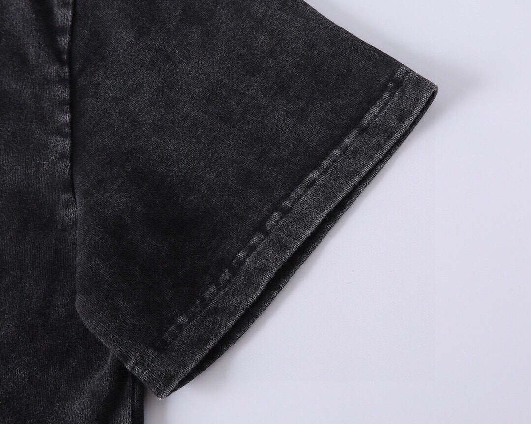 Gucci/古驰 双G苹果短袖T恤 黑色 米白色