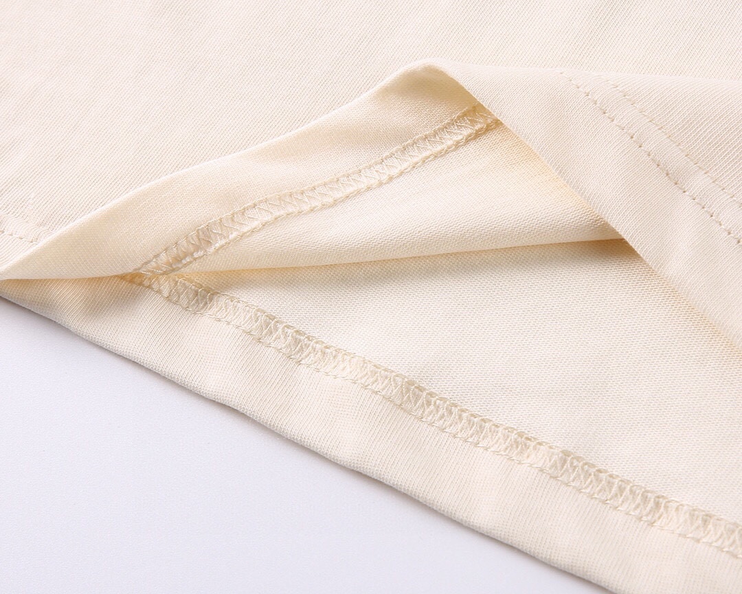 Gucci/古驰 双G苹果短袖T恤 黑色 米白