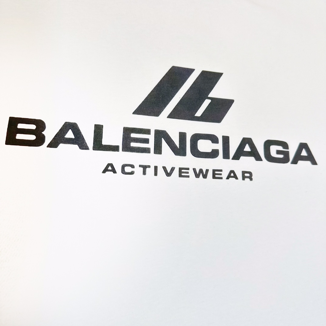 Balenciaga / 巴黎世家24ss 棱镜LB烫银印花短袖T恤