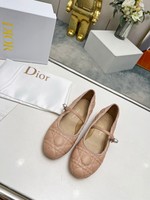 Dior New
 Single Layer Shoes Embroidery Sheepskin Spring/Summer Collection