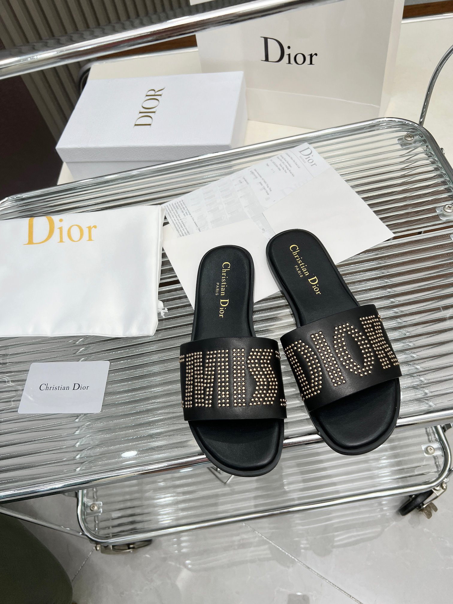 AAAAA+
 Dior Schuhe Badelatschen Frühling/Sommer Kollektion